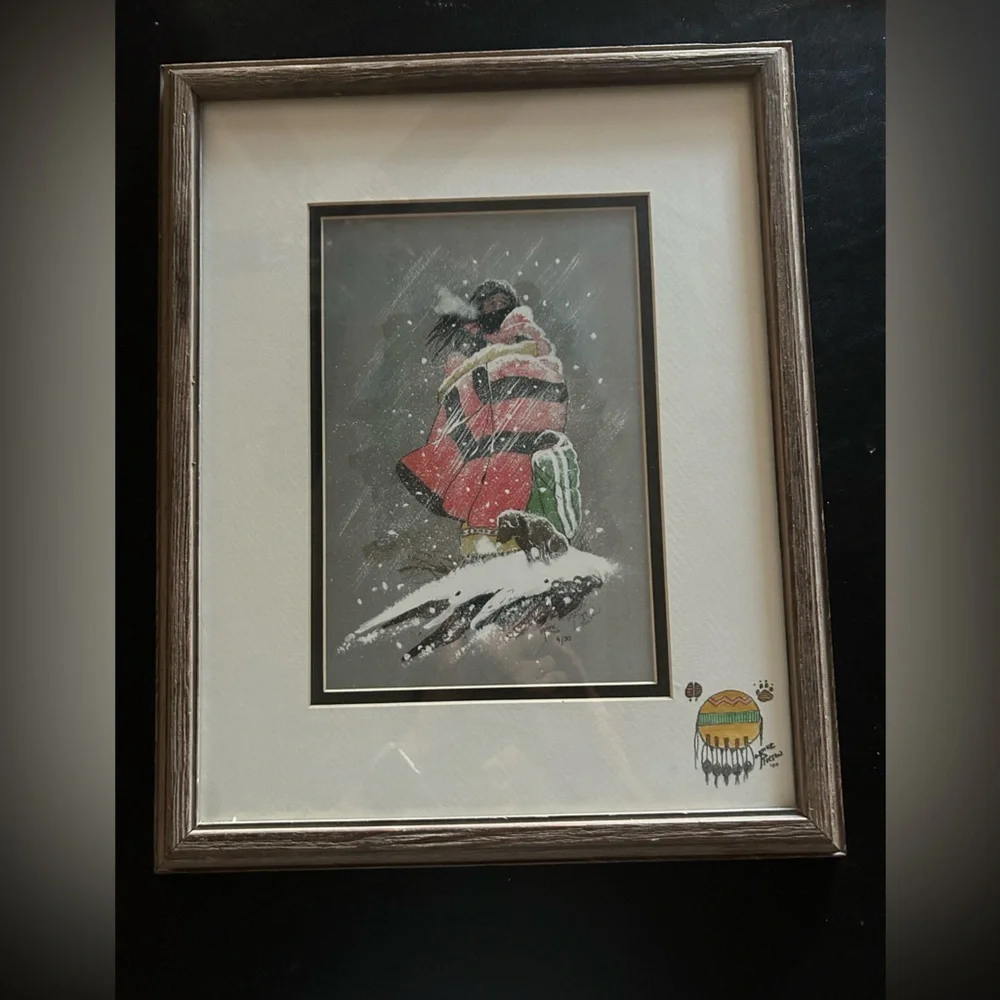 William T Zivic Western Artist Numbered Print 4/30 Signed On Back-Framed